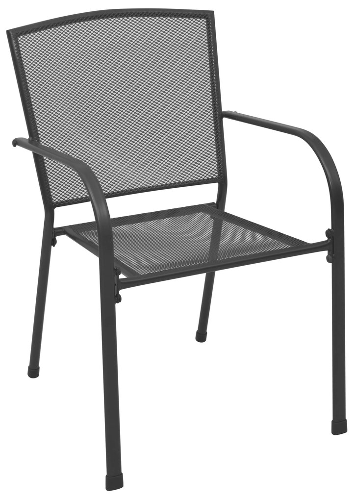 vidaXL Σετ Τραπεζαρίας Κήπου 7 pcs Κάρβουνο Σετ 7 κομματιών