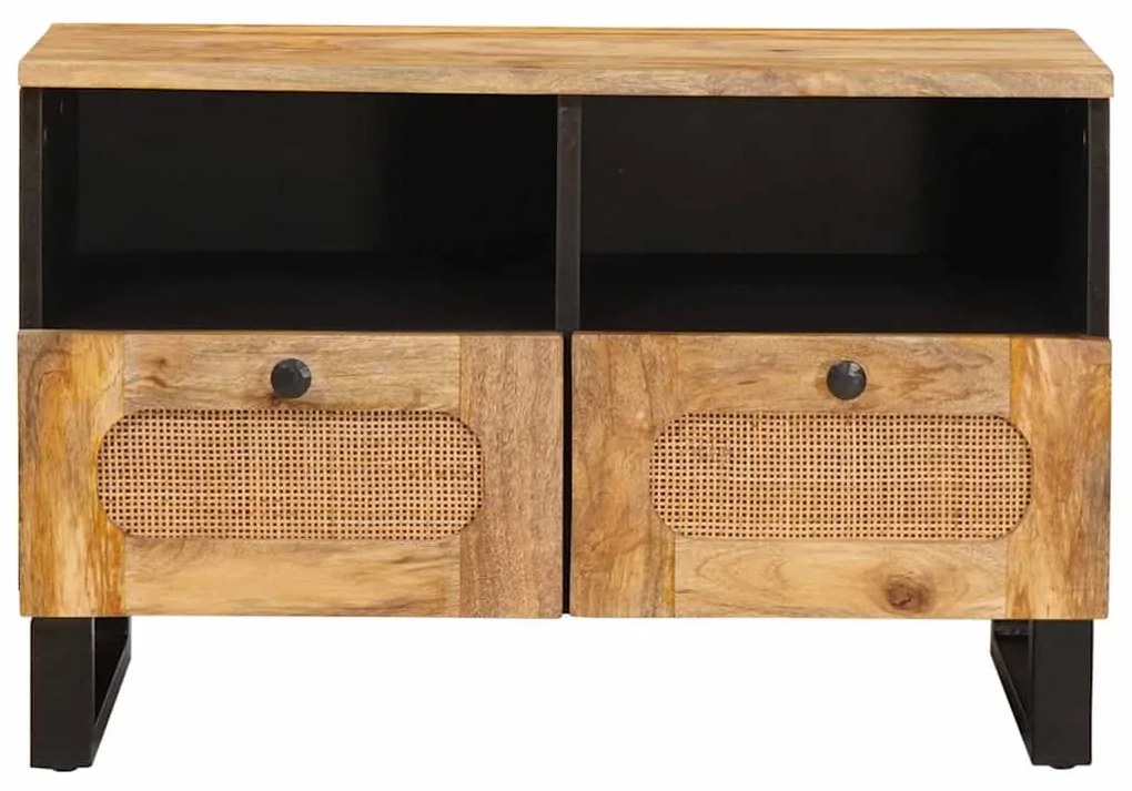 vidaXL Ντουλάπι TV με ράφι Καφέ 70 x 33,5 x 46 εκ. Στερεό ξύλο μάνγκο