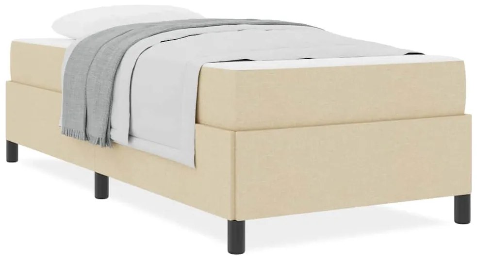 vidaXL Κρεβάτι με ελατήρια Κρέμα 80 x 200 cm
