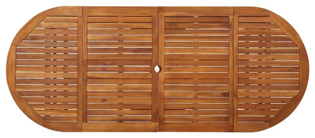 vidaXL Τραπεζαρία Κήπου 220 x 90 x 75 εκ. από Μασίφ Ξύλο Ακακίας