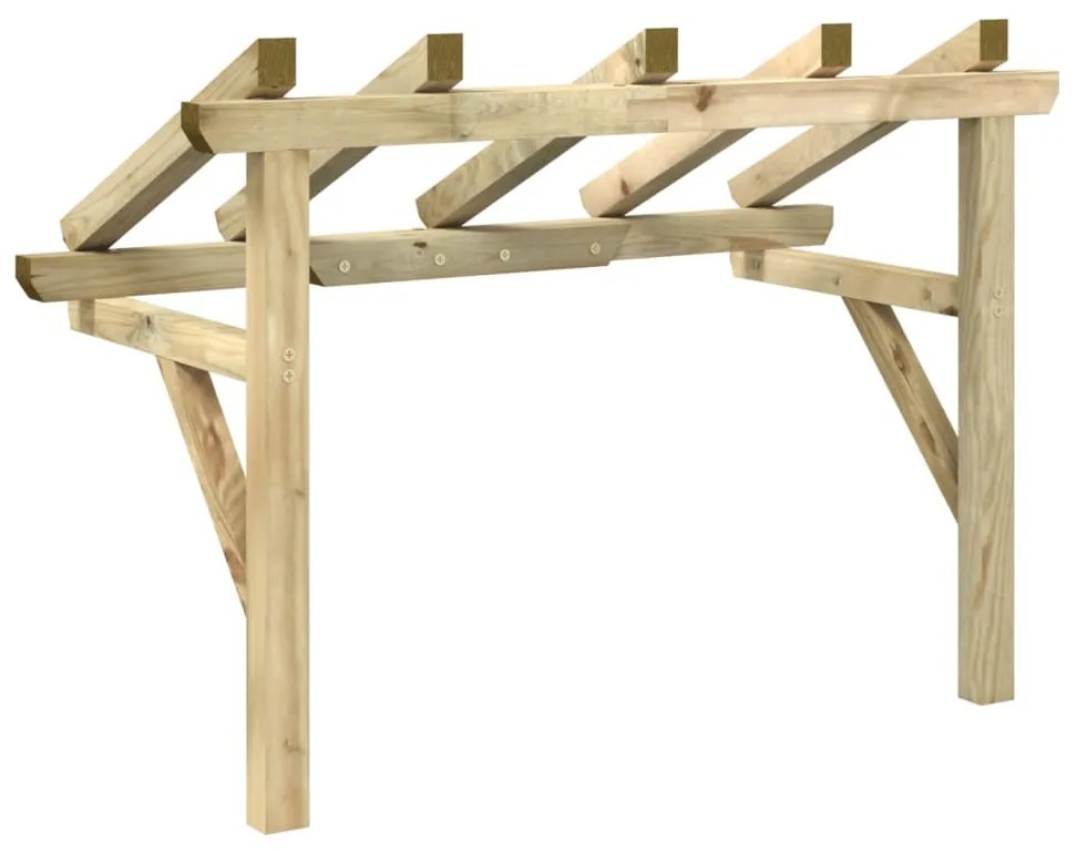 vidaXL Στέγαστρο Πόρτας 150 x 100 x 100 εκ. από Ξύλο Πεύκου