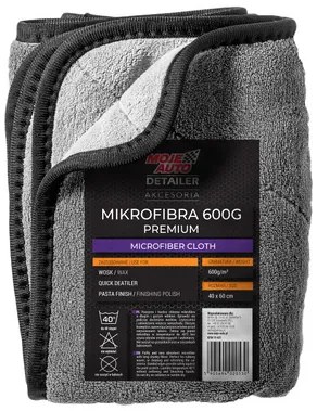 MOJE AUTO απορροφητική πετσέτα μικροϊνών 19-631, 40x60cm, γκρι