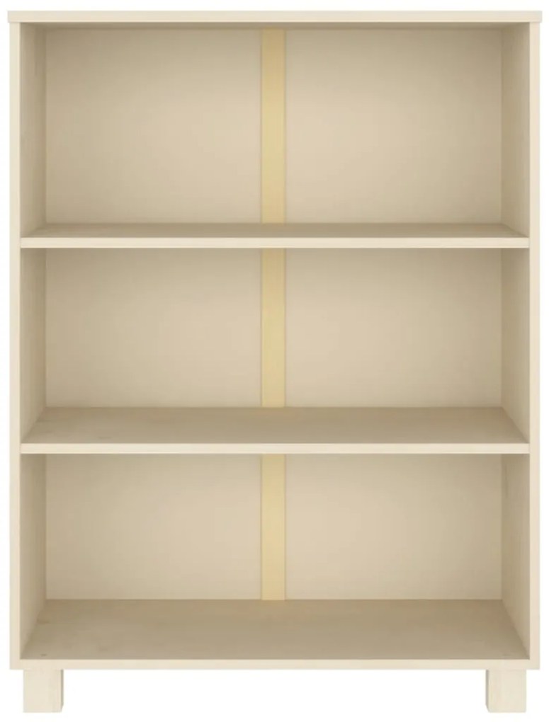 vidaXL Βιβλιοθήκη HAMAR Καφέ Μελί 85 x 35 x 112 εκ. Μασίφ Ξύλο Πεύκου