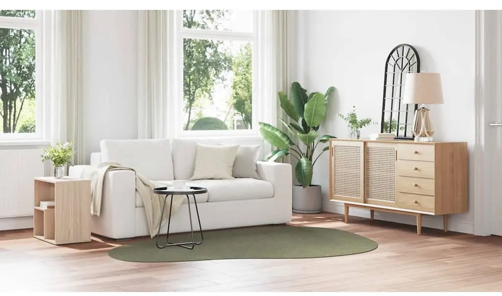 vidaXL Χαλί HUARTE Δασικό Πράσινο 160 x 230 cm Πολυεστέρας