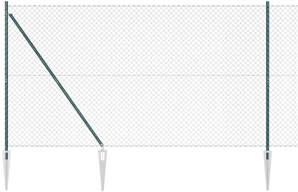 vidaXL Στύλος Περιφράξεων Πράσινο 10 x 1,5 μ (40 x 40 χιλιοστά πλέγμα)