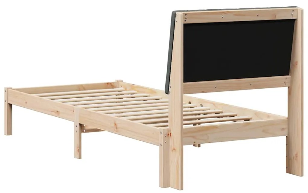 vidaXL Σκελετός Κρεβατιού Καφέ 80 x 200 cm Στερεά ξυλεία πεύκου