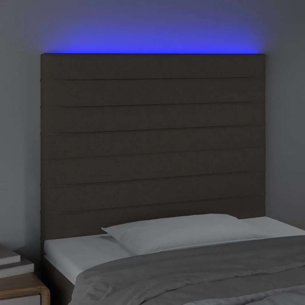 ΚΕΦΑΛΑΡΙ ΚΡΕΒΑΤΙΟΥ LED TAUPE 90X5X118/128 ΕΚ. ΥΦΑΣΜΑΤΙΝΟ 3122550