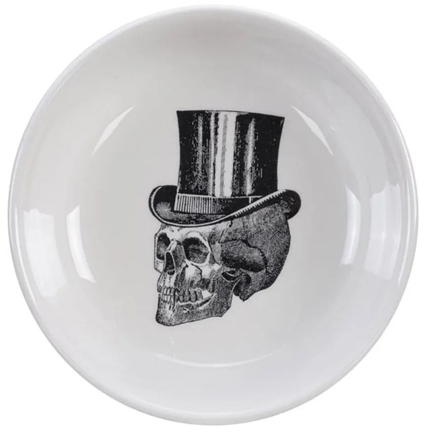 Μπωλ Για Dip Skull Top Hat 20178 100ml D11cm White-Black Homelab Porcelain