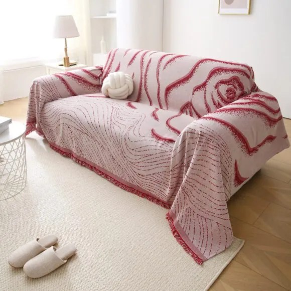 Beauty Home Ριχτάρια σετ 3τμχ Art 8611 (180x160 + 180x250 + 180x300) Κόκκινο