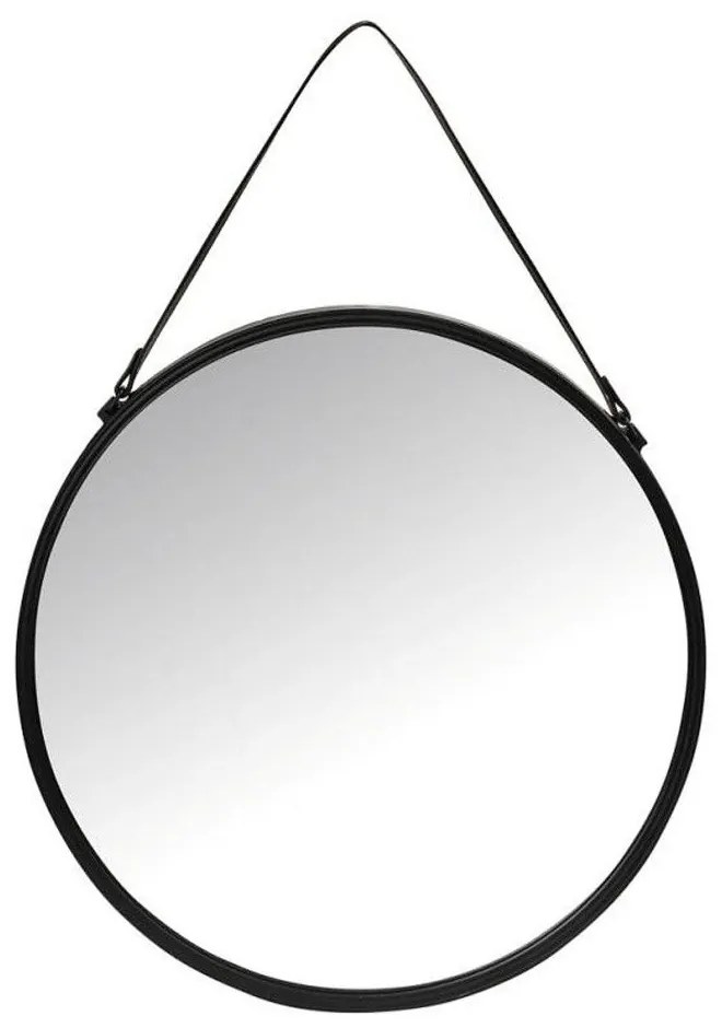Καθρέπτης Τοίχου Στρογγυλός Με Λαβή TAX101 41cm Black Espiel Metal, Glass