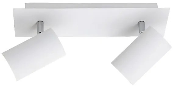 Σποτ Φωτιστικό Οροφής 2xGU10 Διπλό Κινητό Marley Trio Lighting-802400201-Λευκό 802400201