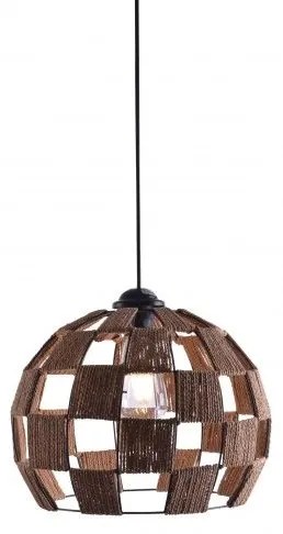 Κρεμαστό Φωτιστικό Οροφής 1xE27 Καφέ Φ32cm Ball Show 77-3620 Homelighting 77-3620 Καφέ