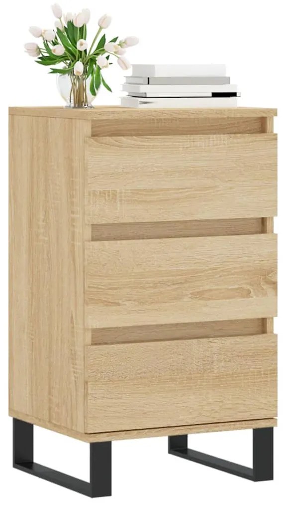 vidaXL Συρταριέρα Sonoma Δρυς 40 x 35 x 70 εκ. από Επεξεργασμένο Ξύλο
