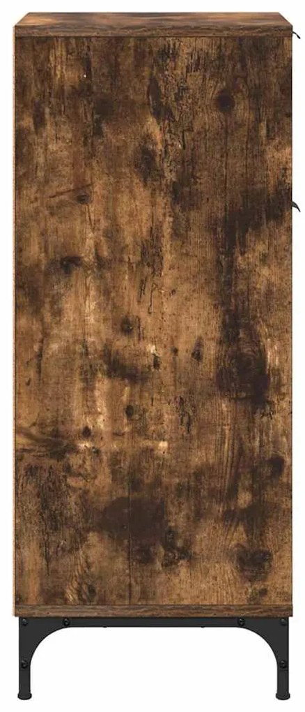 vidaXL Ντουλάπι Μπάνιου με συρτάρι Καπνιστό Δρύς 39,5 x 36 x 88 εκ