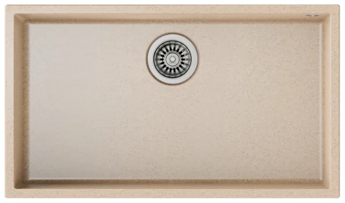 Teka Square 72.40 TG Avena Beige Υποκαθήμενος Γρανιτένιος Νεροχύτης 80 cm
