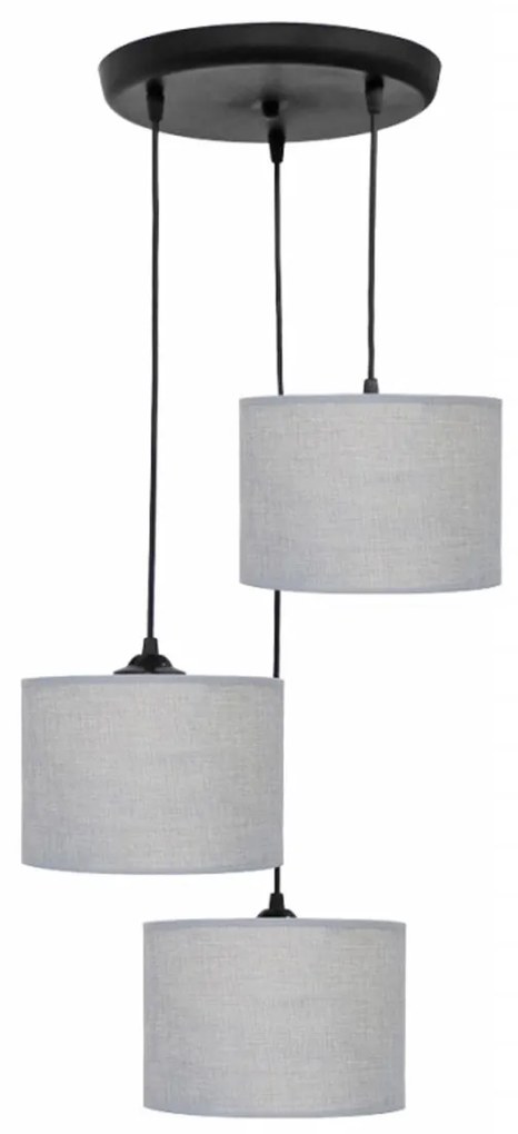 Φωτιστικό Οροφής Τρίφωτο Heronia 14-0151 Grey