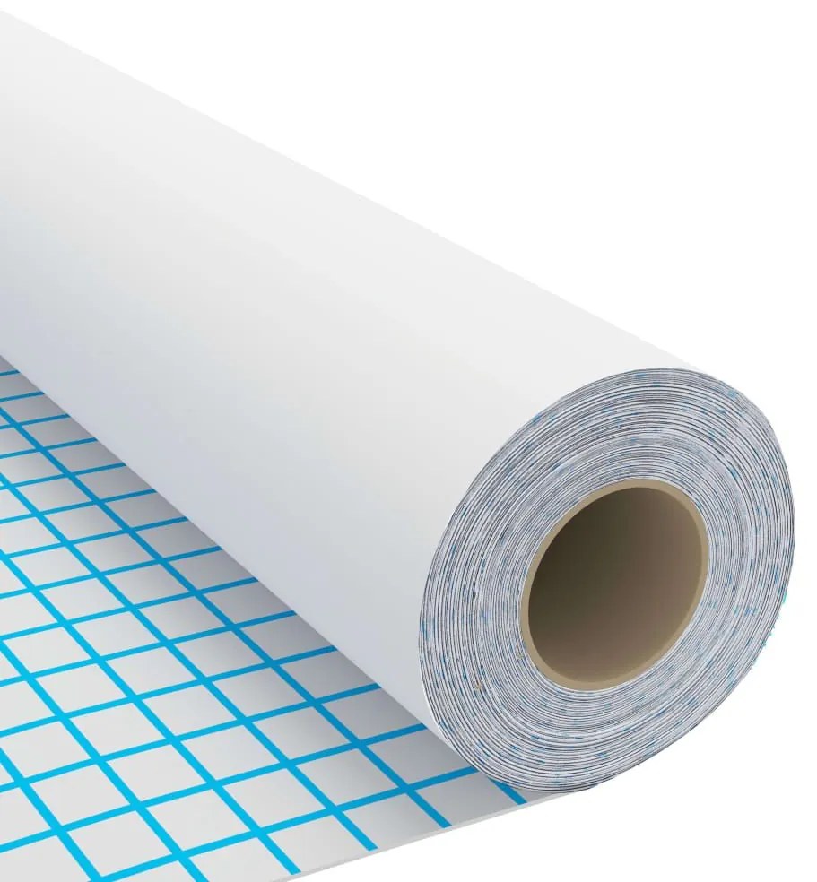 Μεμβράνη Αυτοκόλλητη για Έπιπλα Λευκή 500 x 90 εκ. από PVC - Λευκό