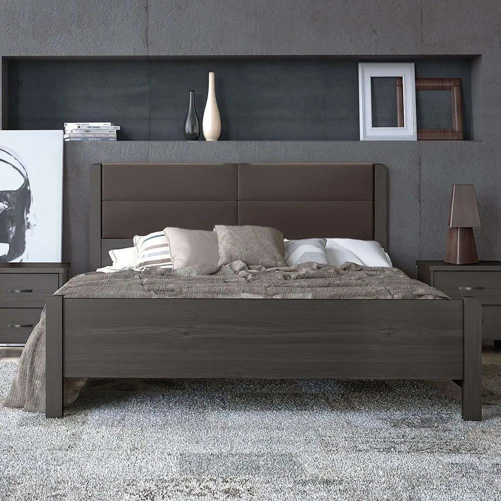 Κρεβάτι Νo45Δ 160x200x100cm Wenge-Brown Υπέρδιπλο