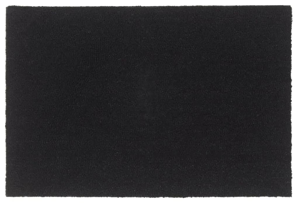 vidaXL Πατάκι Εισόδου Μαύρο 60 x 90 εκ. Θυσανωτός Κοκοφοίνικας