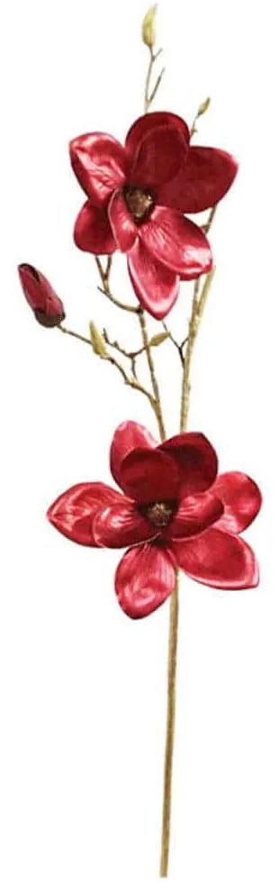 Λουλούδι - Κλαδί Μανώλια 99-00-17919 92cm Red Marhome