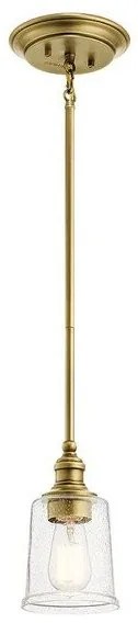 Κρεμαστό Φωτιστικό Οροφής 1xE27 Waverly Elstead Lighting-KL-WAVERLY-MP-NBR-Ορείχαλκος KL-WAVERLY-MP-NBR