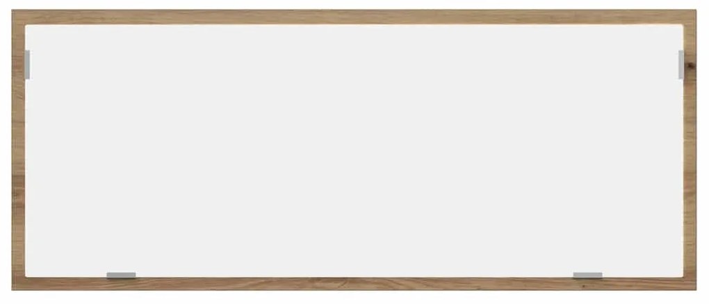 vidaXL καθρέφτης μπάνιου LED Artisan Oak Κατασκευασμένο ξύλο