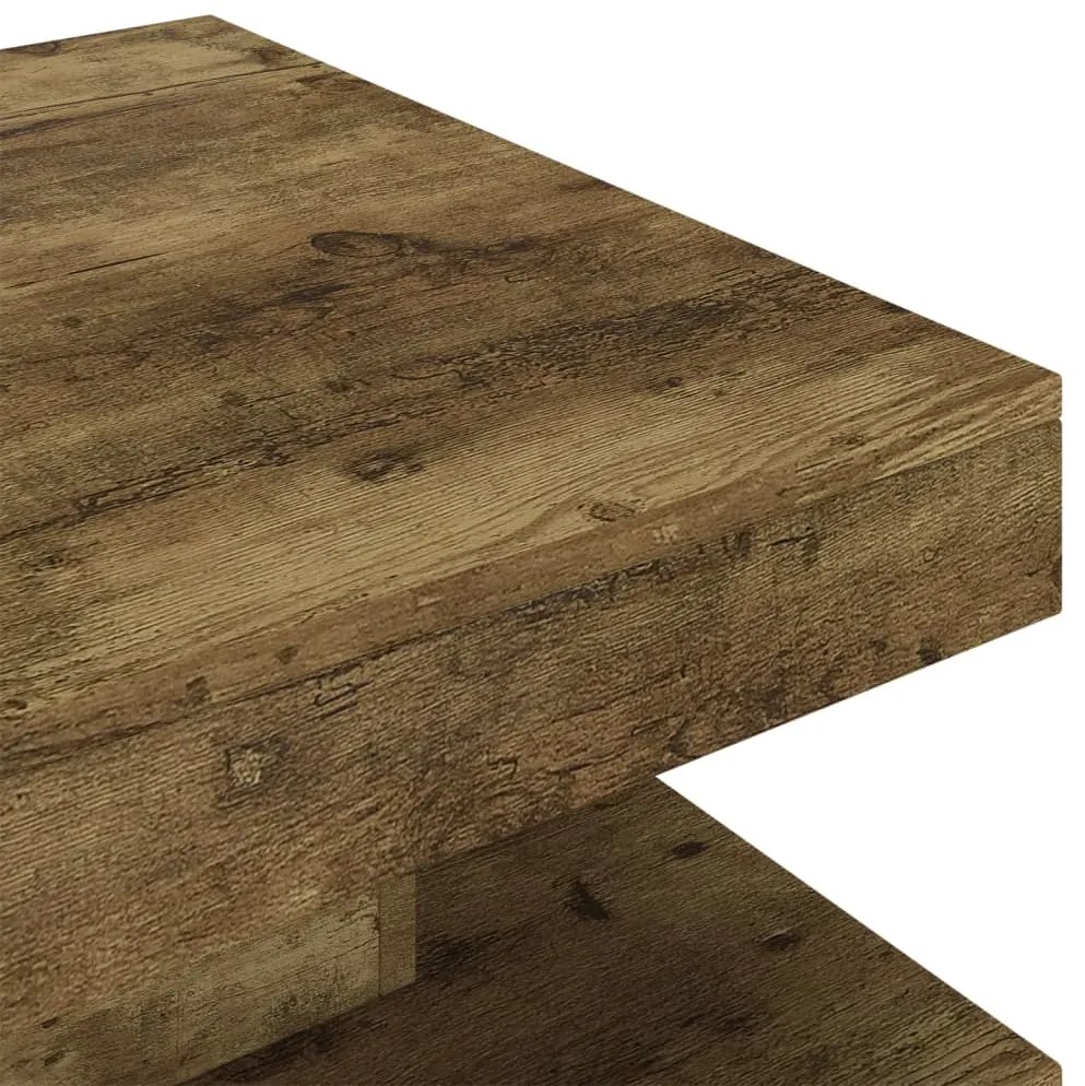 vidaXL Τραπεζάκι Σαλονιού Σκούρο Καφέ 60 x 60 x 35 εκ. από MDF
