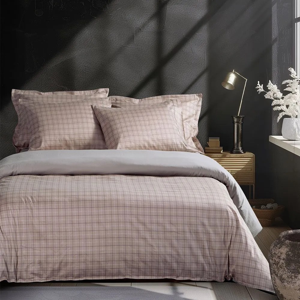Παπλωματοθήκη Gren (Σετ 3τμχ) Beige Nef-Nef Homeware Υπέρδιπλo 240x230cm 100% Βαμβακοσατέν