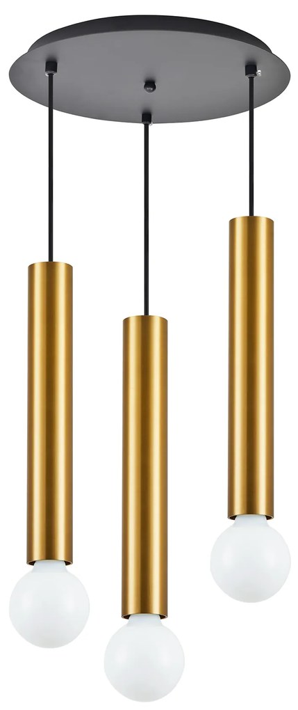 Φωτιστικό Οροφής  SE21-GM-5-3BL ADEPT TUBE GOLD MATT Gold Matt Pendant+ - 51W - 100W - 77-8682