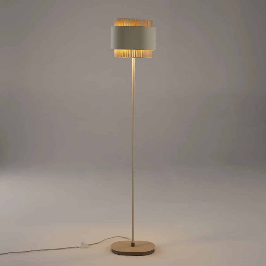 Διπλό επιδαπέδιο φωτιστικό από μέταλλο, Leila