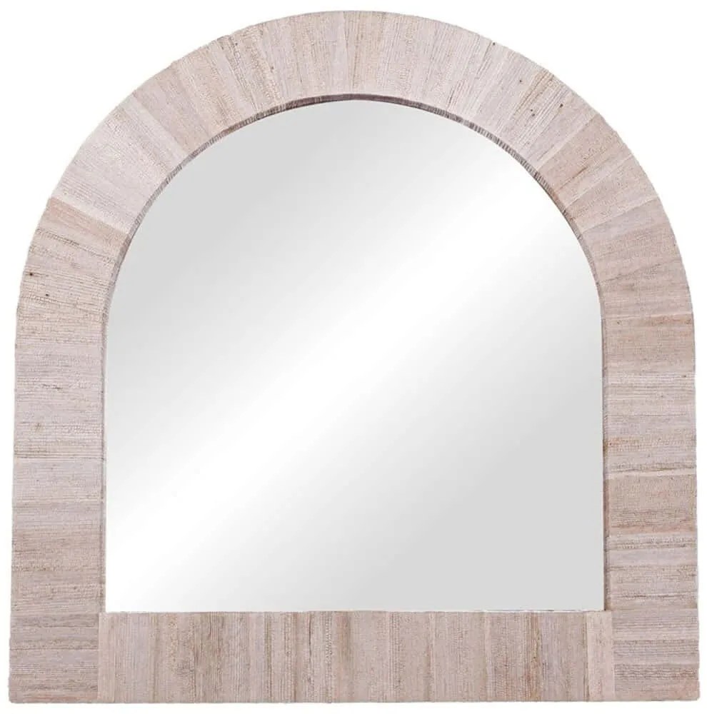 Καθρέπτης Τοίχου Koin I 337-000028 80x8x80cm Natural Inart Ξύλο