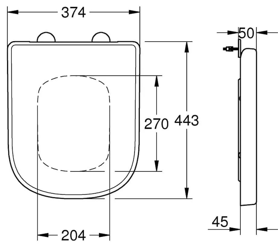 Καπάκι λεκάνης Grohe Euro Ceramic