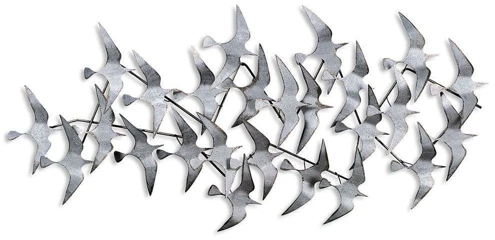 Διακοσμητικό Τοίχου Martilar 930DYU1186 59x124cm Silver Wallity Μέταλλο