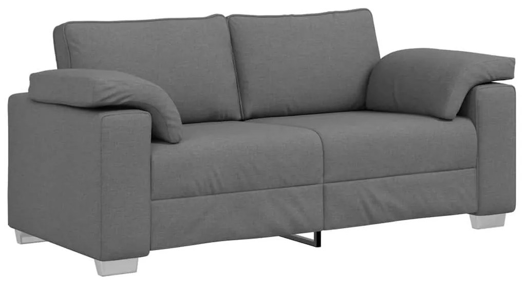 vidaXL Καναπές με μαξιλάρι Σκούρο γκρι 180 x 77 x 82 εκ ύφασμα