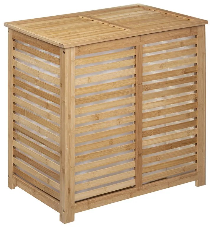 Καλάθι απλύτων Africa pakoworld φυσικό 58x40x60εκ