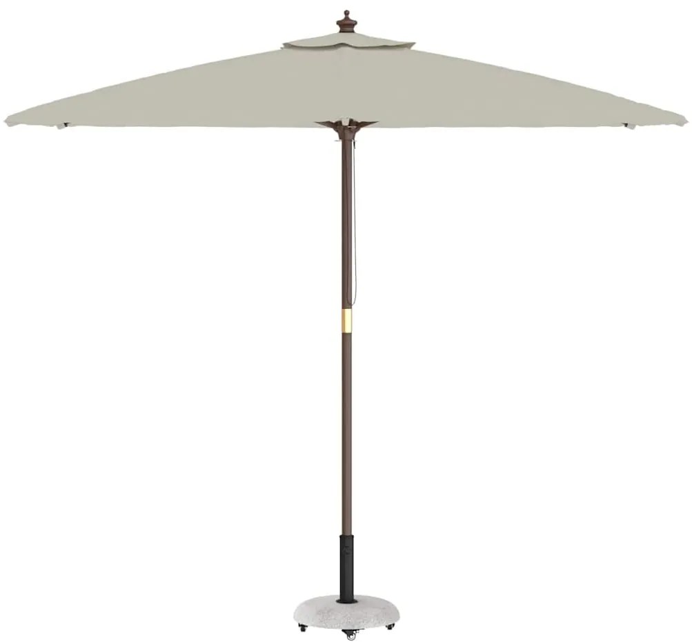 vidaXL Βάση ομπρέλας Απαλός Γκρι και Μαύρος 45 x 45 x 40 cm