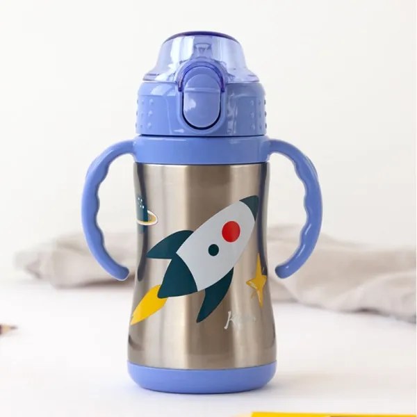 Kiokids Παγούρι Θερμός με Λαβές Space Rocket 280ml. 6+Μ