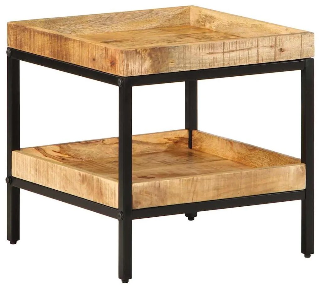 vidaXL Τραπεζάκι Πλευράς Καφέ 45 x 45 x 45 cm Μασίφ ξύλο μάνγκο