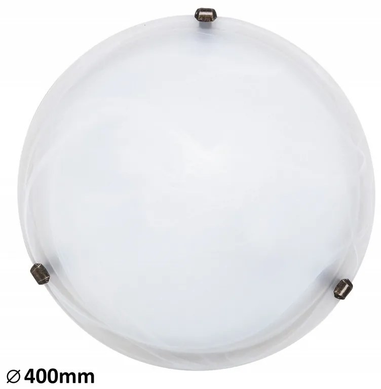 Rabalux Alabastro Πλαφονιέρα Φ40cm Λευκή 3303