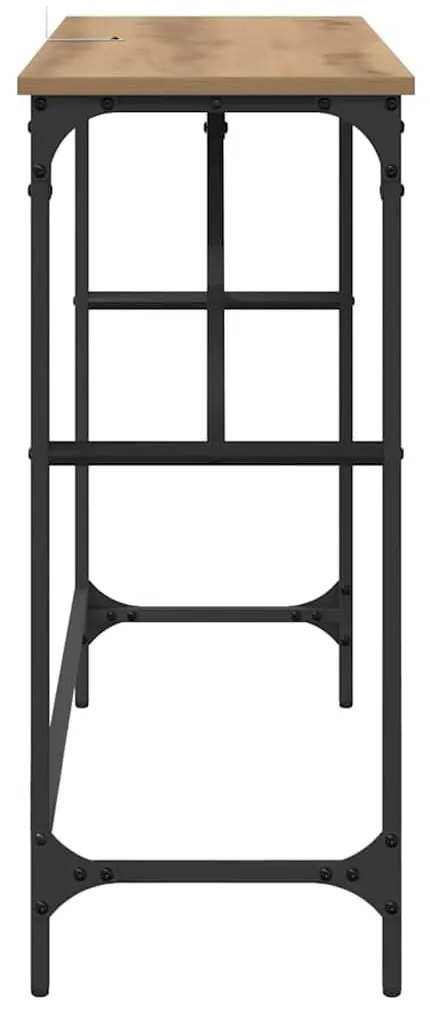 vidaXL Τραπέζι κονσόλας Artisan Oak 100 x 32 x 75 εκ