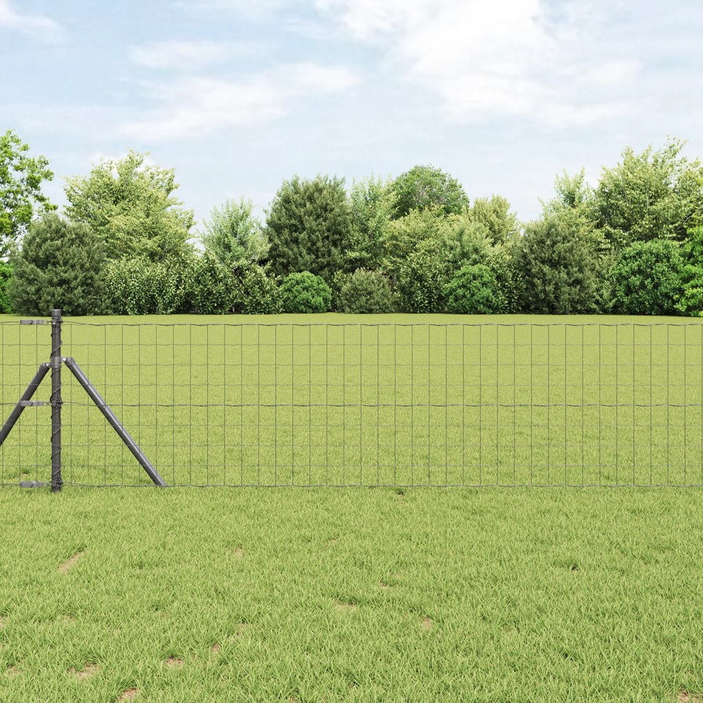 vidaXL Euro Fence Γκρι 0.4x10 μ Σίδηρος