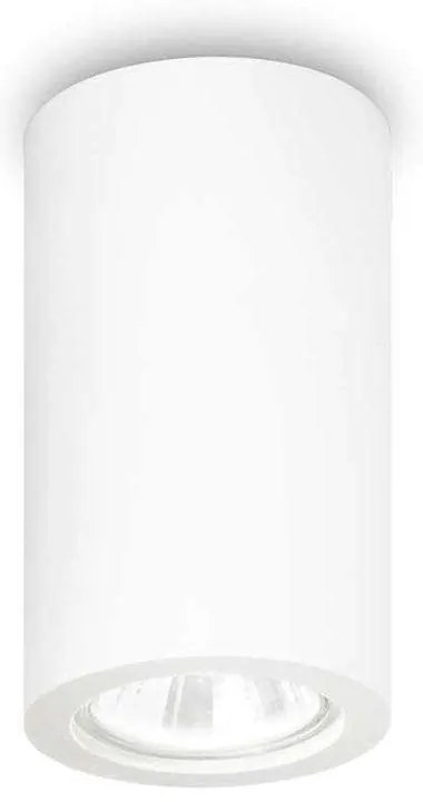 Φωτιστικό Οροφής-Σποτ Tower Round 155869 7x11cm 1xGU10 35W White Ideal Lux