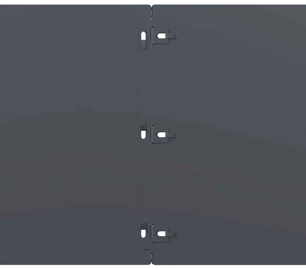 vidaXL Περιφράξεις γκαζόν 10 τεμάχια Ανθρακί από χάλυβα ψυχρής έλασης