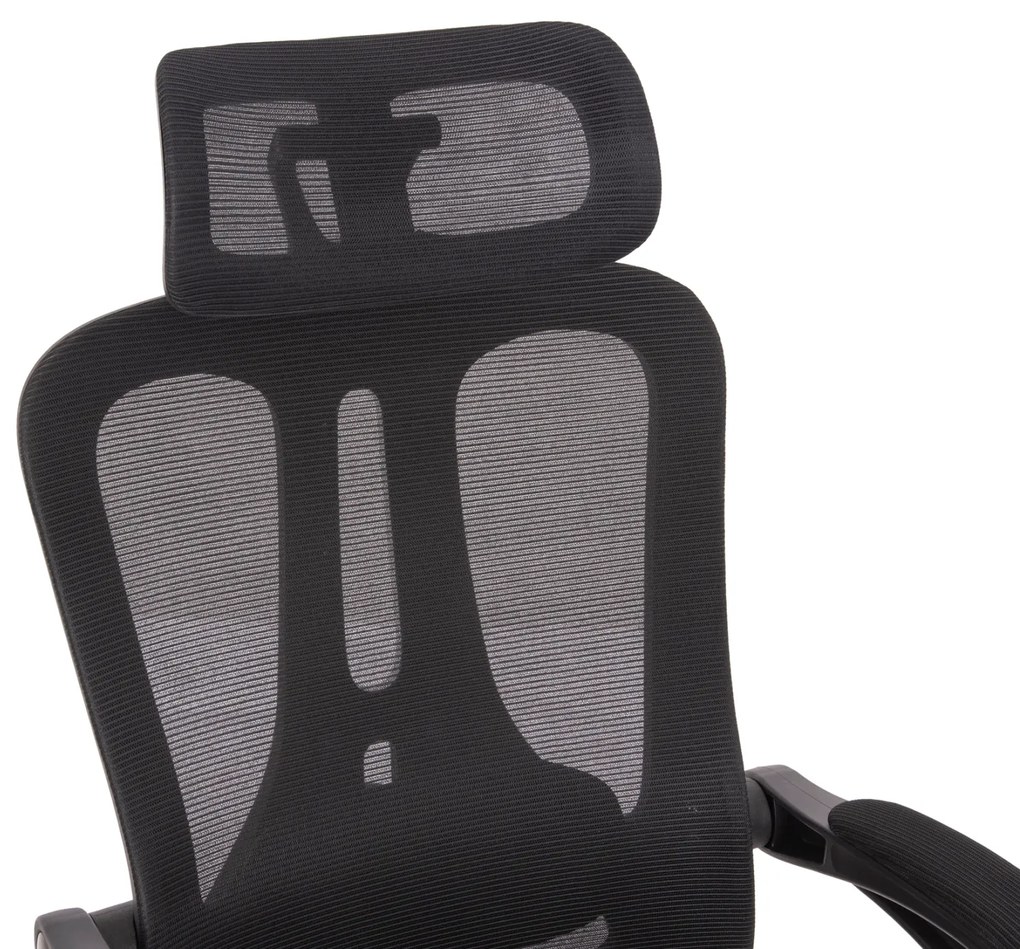 ΚΑΡΕΚΛΑ ΓΡΑΦΕΙΟΥ BARNET HM18258.01 ΜΑΥΡΟ MESH-ΜΑΥΡΟΣ ΣΚΕΛΕΤΟΣ NYLON 61x62x123Υ