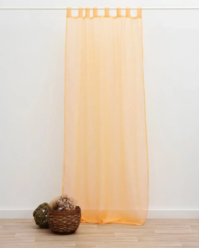 Κουρτίνα μονόχρωμη Emily Φαρδύ Φύλλο (300x280cm) Κίτρινο
