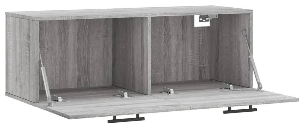 vidaXL Ντουλάπι Τοίχου Γκρι Sonoma 100x36,5x35 εκ. Επεξεργασμένο Ξύλο
