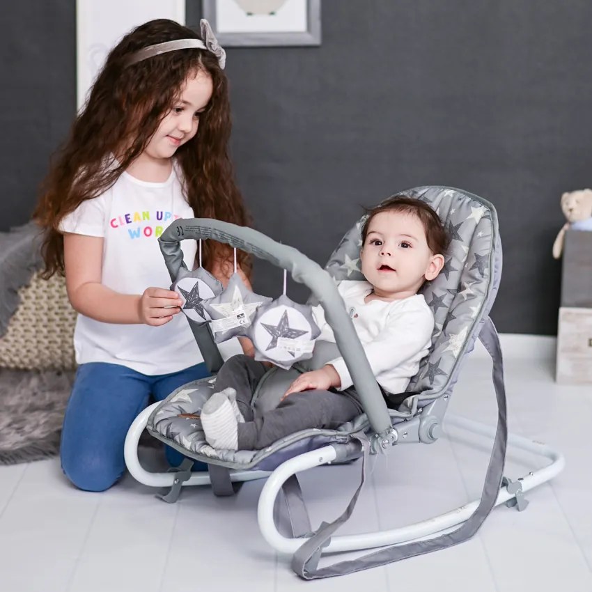 Βρεφικό ρηλάξ Eliza Grey Rabbits 10110142511 Lorelli
