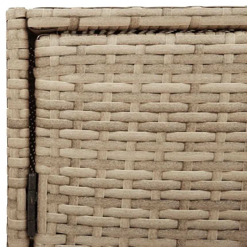 Ντουλάπι Αποθήκευσης Κήπου Beige 83x45x76 εκ. Συνθετικό Ρατάν - Μπεζ