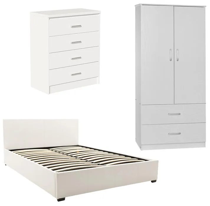 Φοιτητικό πακέτο επίπλων κρεβατοκάμαρας Morph σετ 3τεμ 80x40x95 εκ.