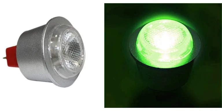 Adeleq Λάμπα Led Ισχύος Mr11 1W 12Vac-Dc 30° Πράσινη 13-11315